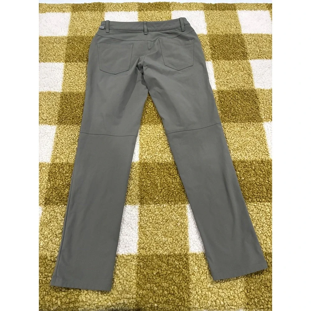 Lululemon Commission Pant Slim Gray Mens Size 30 Technical Chino Trousers‎